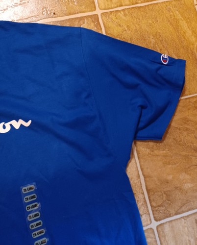 Champion Men's Graphic Jersey T-Shirt with Script Logo XXL 2XL Blue - Picture 5 of 7