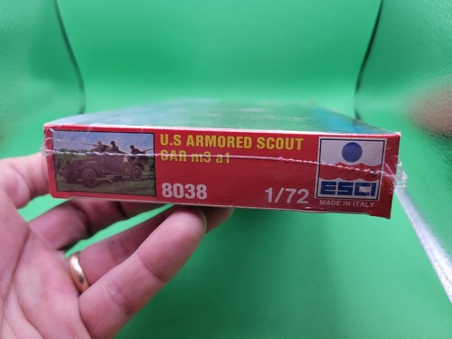 ESCI 1/72 Model US Armored Scout Car M3 A1 Truck SEALED Unbuilt WWII Model Kit - Picture 3 of 7