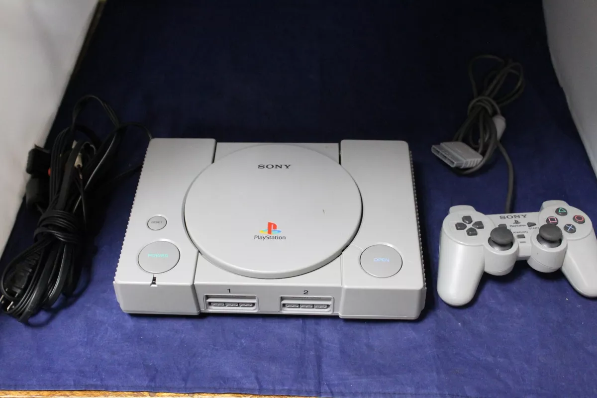 PS1 Sony PlayStation 1 W/ Controller & Hookups, Games - video