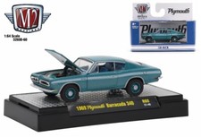 164 M2 Machines Detroit Muscle 60 Teal 1969 Plymouth Barracuda 340 Nip