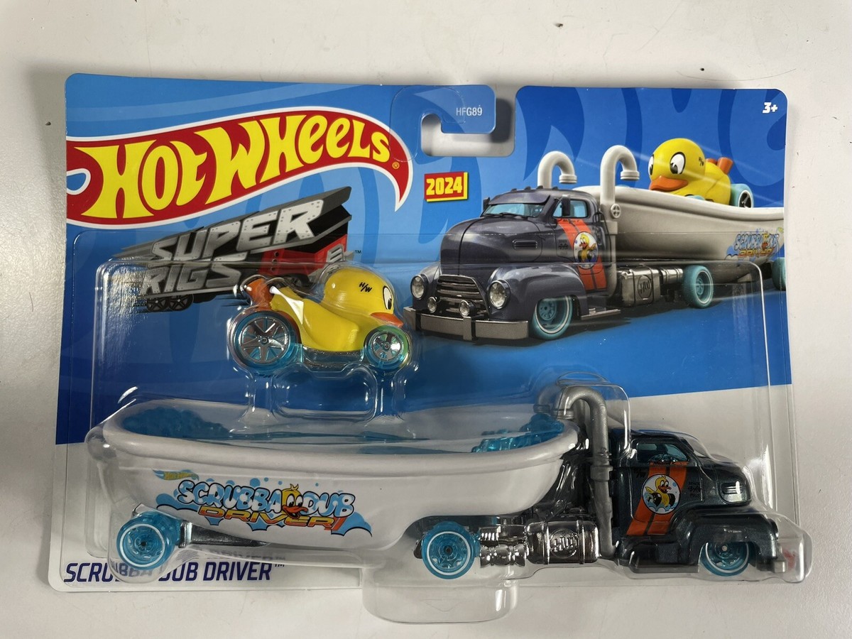 SCRUBBA DUB D  ホットウィール Hot Wheels Super Rigs Scrubba Dub Driver & Turbolence Tug SET 2024