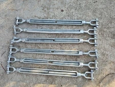 CHICAGO HARDWARE 03060 1 Turnbuckle,Jaw & Jaw,Galv,5/16 x 4-1/2