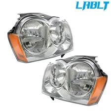 LABLT Left&Right Side Headlights Halogen For 2005-2007 Jeep Grand Cherokee