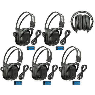 5 Fold Wireless IR TV DVD Headphones Headset Honda Odyssey Pilot HR-V CR-V 601B