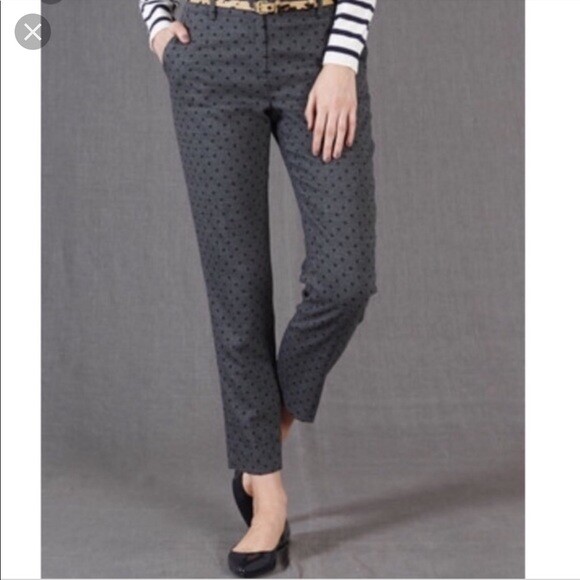Wool polka dot Bistro Crops Pants 