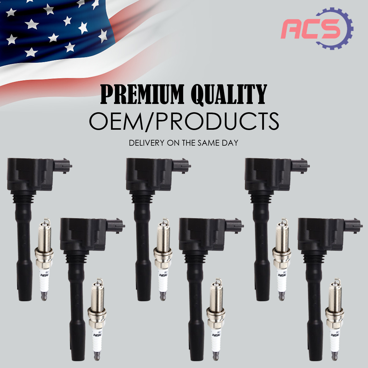 6X Ignition Coil + 6X Spark plug For Maserati Ghibli Levante Quattroporte 288233