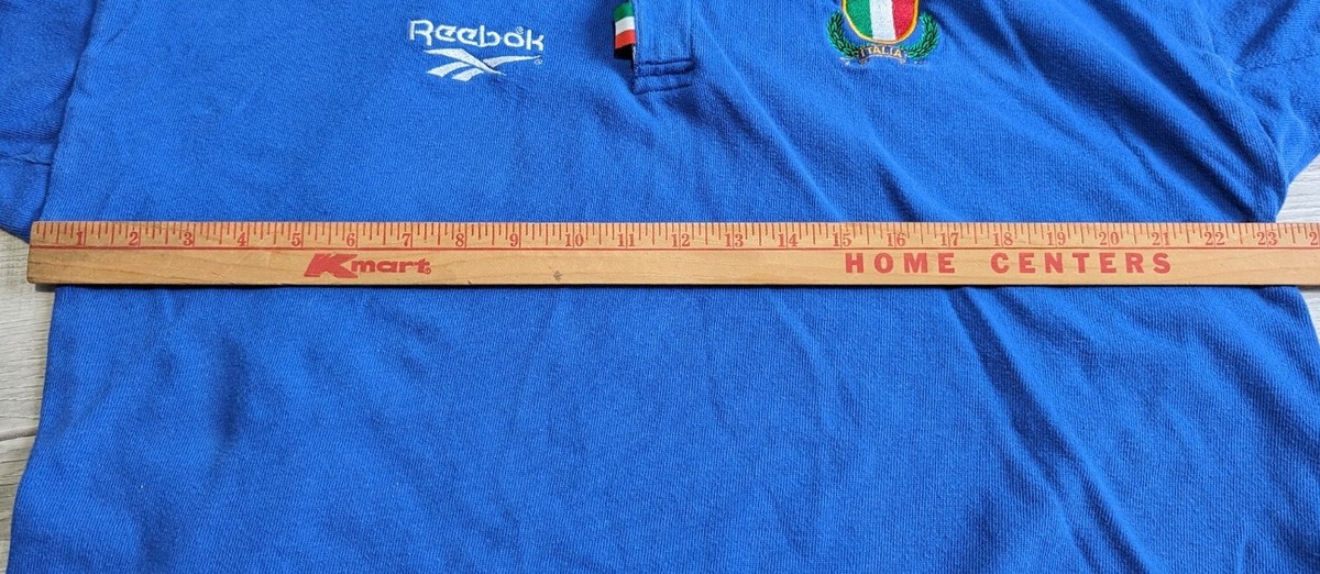 1997-98(H) オーストラリア代表　Reebok ラガーシャツ　長袖 Vintage Reebok F.I.R. 1997-1998 Italy Italia Rugby Union