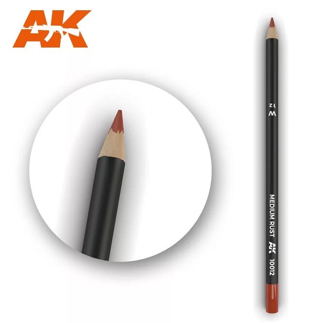 Ak Interactive AK10012 - Watercolor Pencil Medium Rust