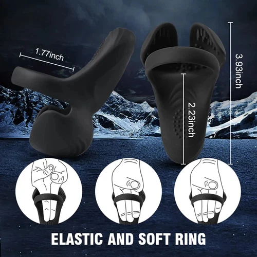 Vibrating Cock Ring Penis Ring Vibrator Testicular stimulation Sex Toys for Men - Picture 2 of 11