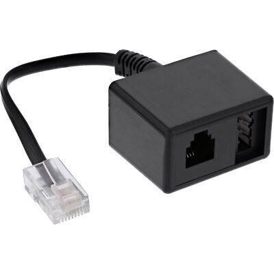 InLine  TAE Adapterkabel RJ45 Stecker auf TAE-N & RJ11 Buchse