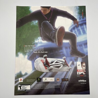 Tony Hawk Project 8 Video Game 2007 Promo Print Ad 10"x12" AD ONLY | eBay