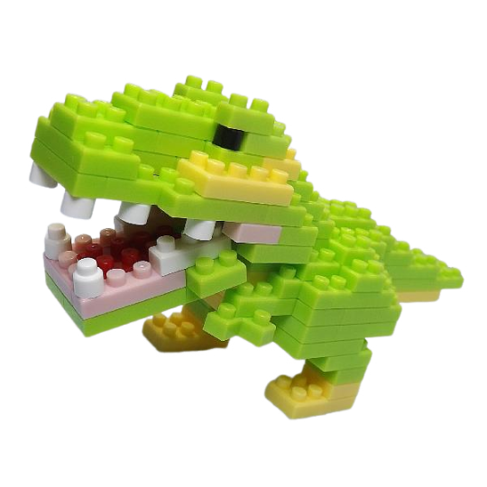 DAISO　B04  タレ目ボリューム 10セット Lot 10 Daiso Japan Petit Block Dinosaur Set Tyrannosaurus