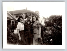 Photograph Mid Century Black and White Picture Family Snapshot USA