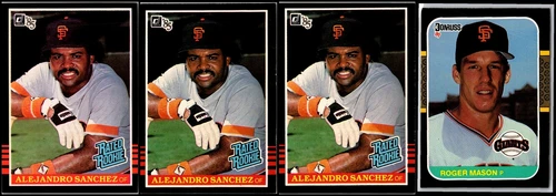 Donruss Alejandro Sanchez (4) Card Lot - Last Call – Scoop It Up Before It Di...