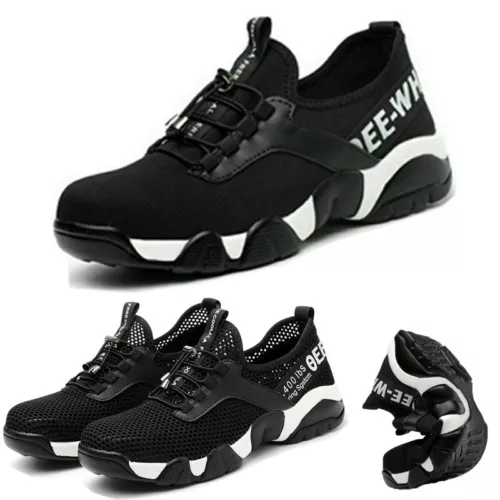 Mens Safety Shoes Lightweight Womens Trainers Steel Toe Cap Work Boots Shoes NEW - Bild 1 von 45