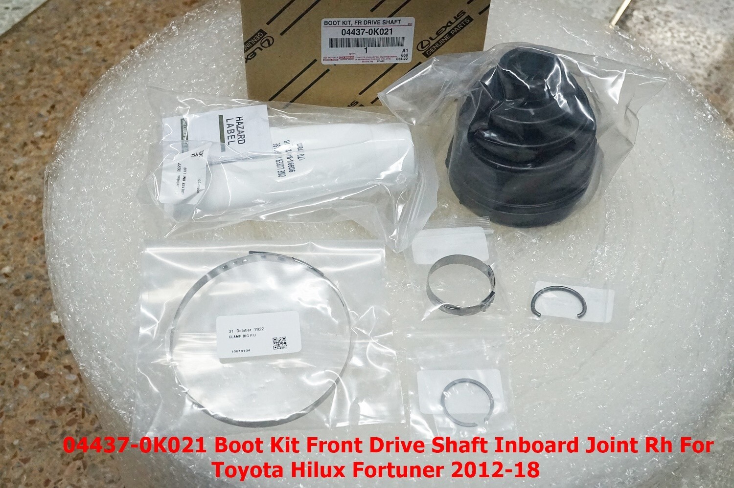 04437-0K021 Boot Kit Front Drive Shaft Inboard Joint Rh For Toyota 