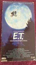 E.T. ET The Extra Terrestrial VHS 1982 Rare Green and Black Tape Spielberg