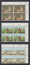 M17902 Northern Rhodesia/Zambia 1975 SG234/9 - Defins. Top 6 values blocks of 4
