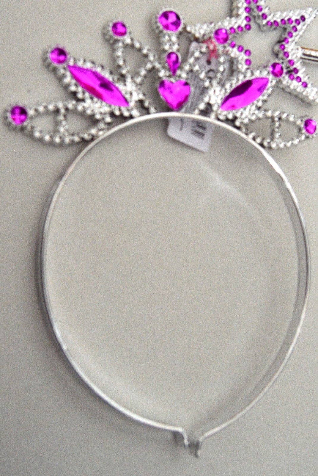 NEW Silver Star Wand Tiara Purple Stones Childrens Party Fancy Dress Costume UK