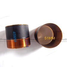 2PCS 51MM Audio Bass Speaker Voice Coil Subwoofer Woofer Sound 2 Layers