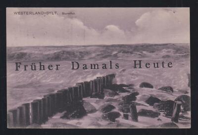0102W AK Ansichtskarte Westerland Sylt  Sturmflut von 1920  SH  Schleswig Holste
