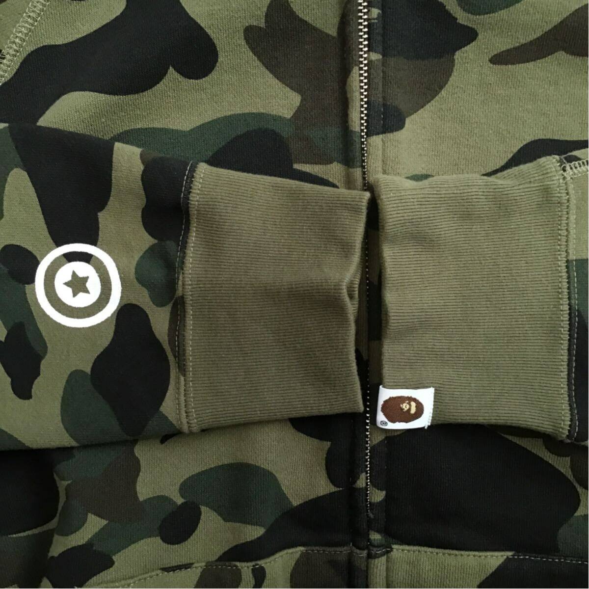 空条　A BATHING APE 1ST CAMO BAPE BAPE 1st camo green shark full zip hoodie A Bathing Ape Size M | eBay