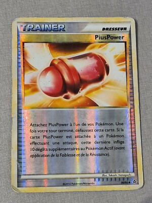 Pokemon Karte Französisch Trainer PlusPower 80/95 hs REVERSE-Entfesselung