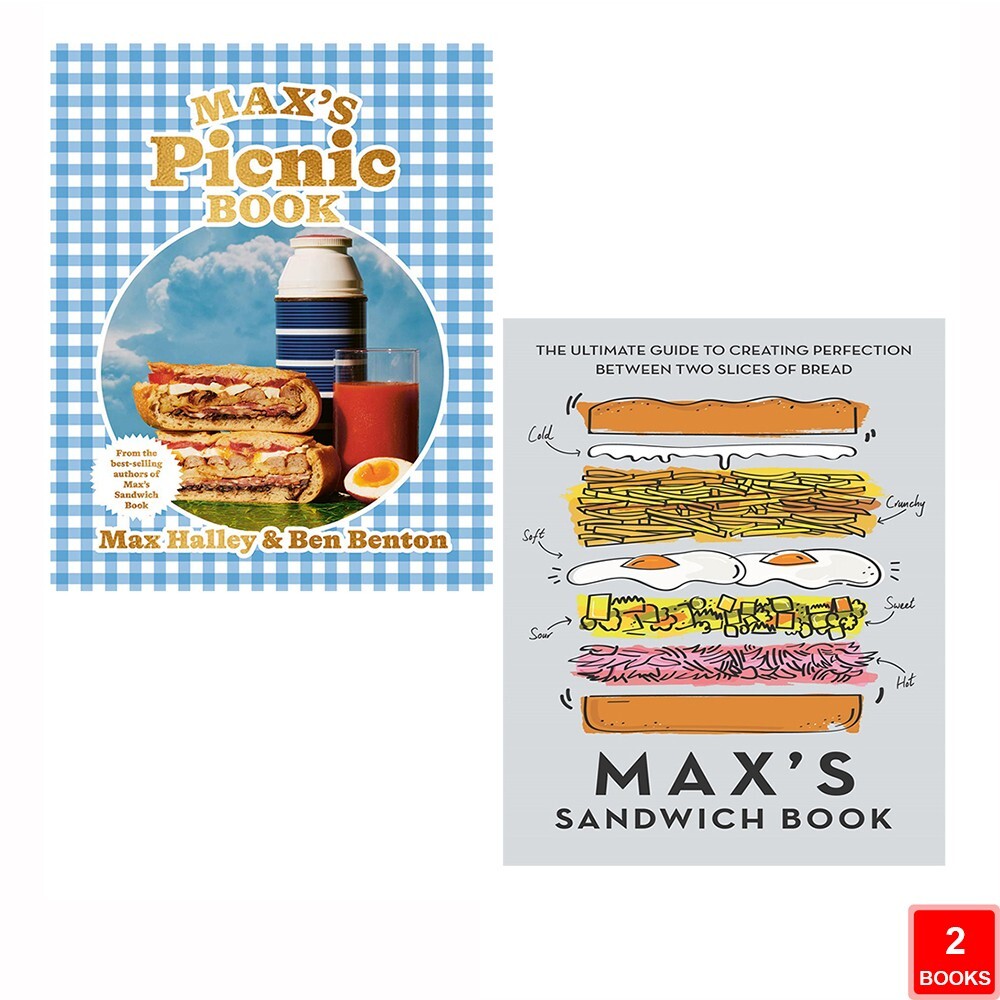 Max Halley Collection 2 Books Set Max's Sandwich Book,Max’s Picnic Hardcover NEW