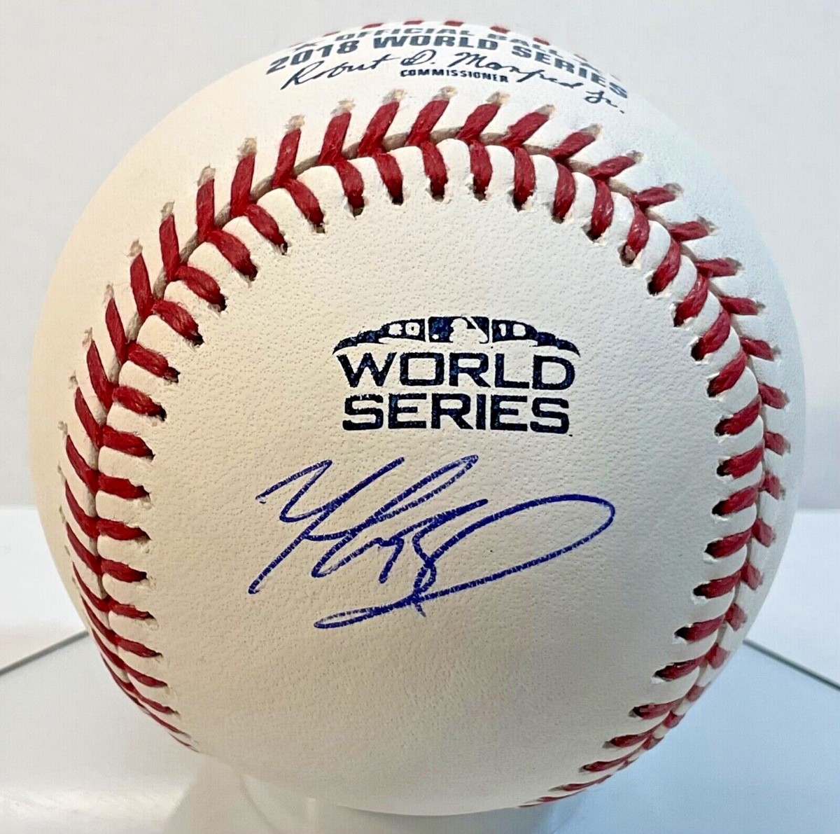 MOOKIE BETTS SIGNED BASEBALL OML 2018 WORLD SERIES BALL MLB