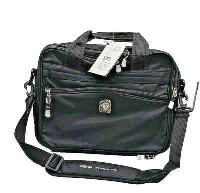 CALPAK NWT Business Bag Black Travel Brief Laptop Luggage First Impression
