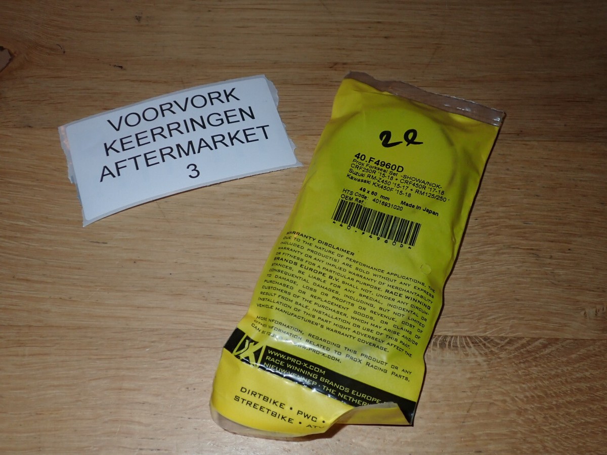 Prox Front Fork Dust Seal Set 40.F4960D 49x60mm Showa NOK | eBay