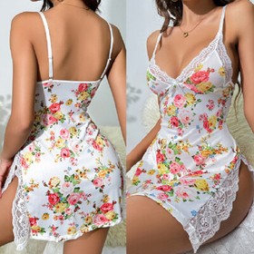 Sexy Women's Lingerie Silk Lace Underwear Sleepwear Night Dress Babydoll Pajamas