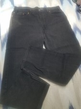 Vtg Levis 505 Black Jeans Mens Size 40x32 Red Tab USA Made Denim Cotton 2002 Y2k