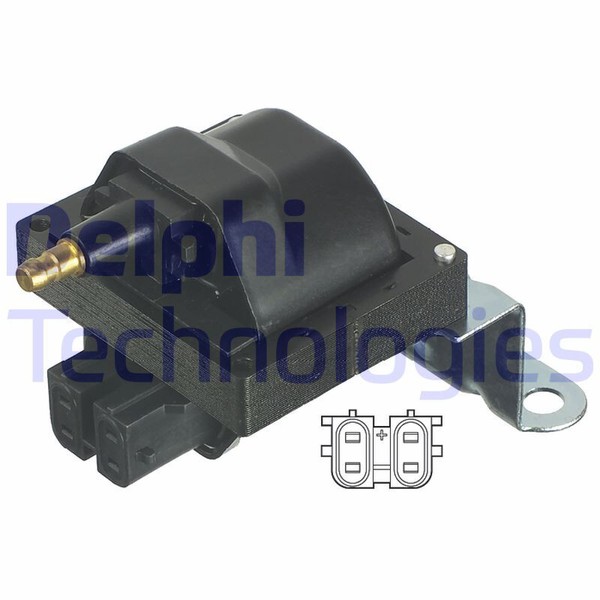 1X Original Delphi ZÜNdspule FüR Daewoo Espero Nexia Racer | GN10481-12B1-image