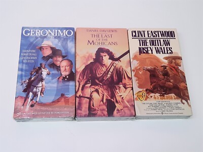 Lot of 3 Western VHS USA NTSC Video Tapes Great Value Collection