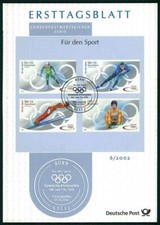 GERMANY BRD ETB 2002/06 OLYMPICS SALT LAKE CITY WINTER GAMES