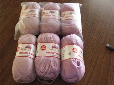 HIMALAYA EVERYDAY SENFONI YARN  Lot of 6 (3.5 oz) New Shades of Pink