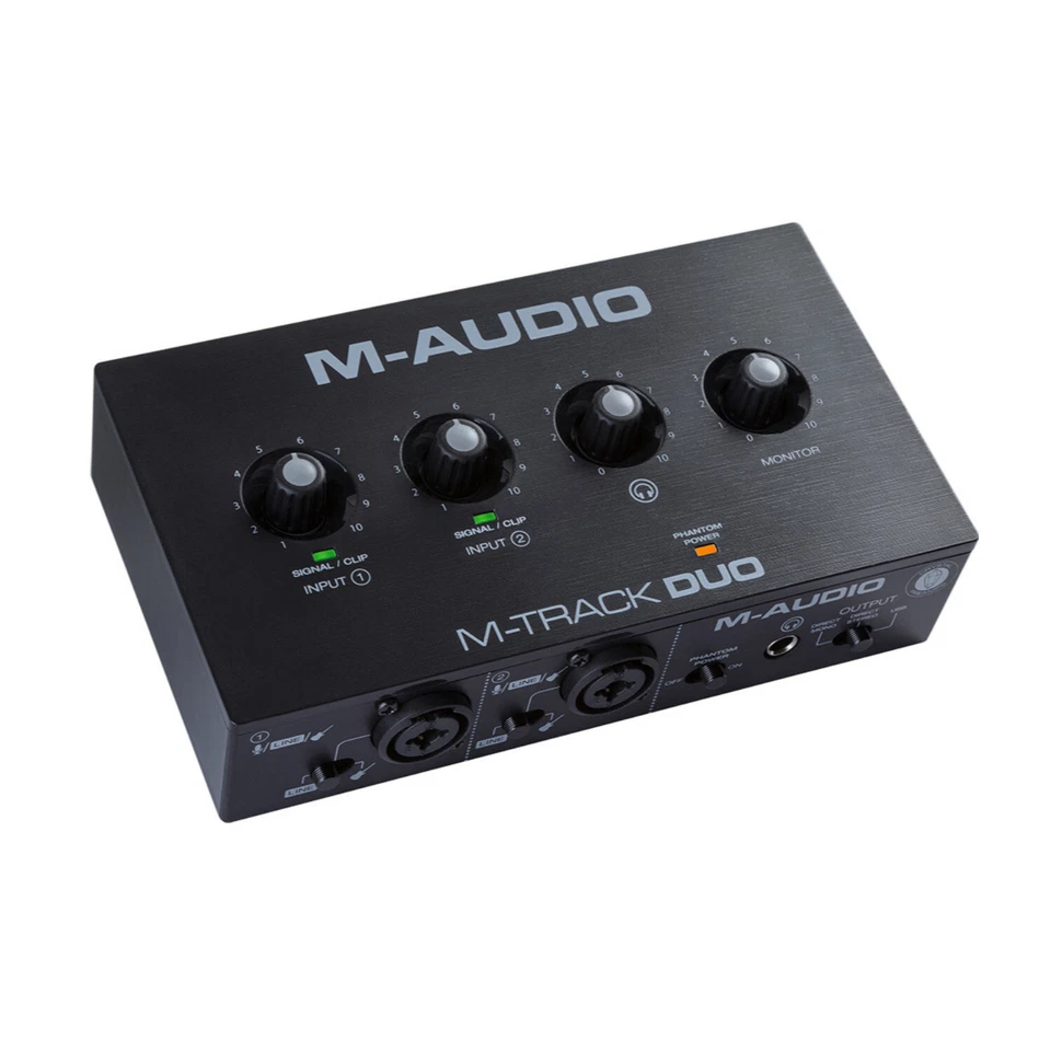 M-AUDIO M-TRACK DUO 2-Channel USB Audio Interface with 2 Crystal Preamps (48KHz) - Image 4 of 4