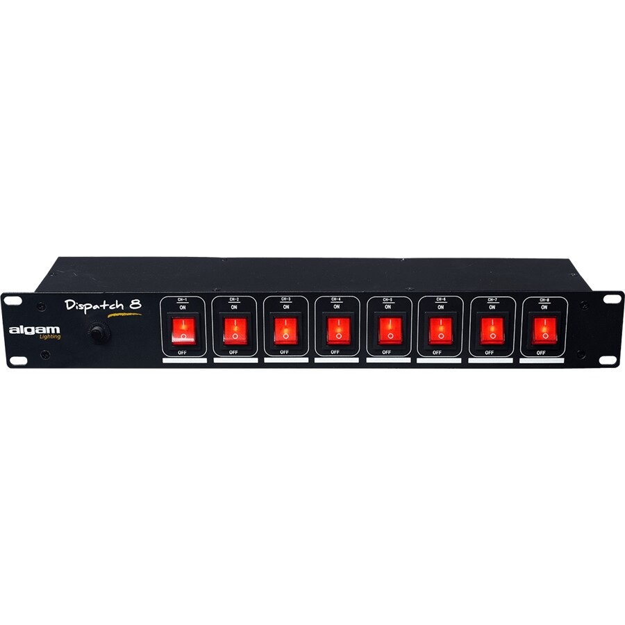 ALGAM DISPATCH-8 MULTIPRESA 8 POSTI DA RACK INTERRUTTORI INDIVIDUALI CAVI - BOBI