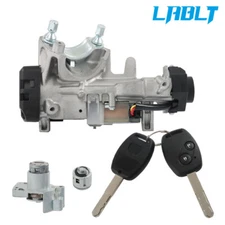 LABLT Ignition & Door Lock Cylinder Switch Assembly Set w/2 Remote Keys For CR-V