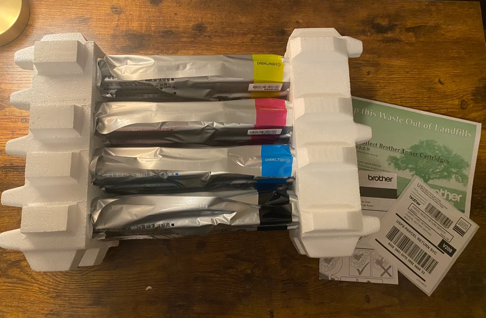 *NEW TONER* *Damaged Box* Brother TN223 4PK Black/Cyan/Magenta/Yellow Cartridges - Image 2 of 4