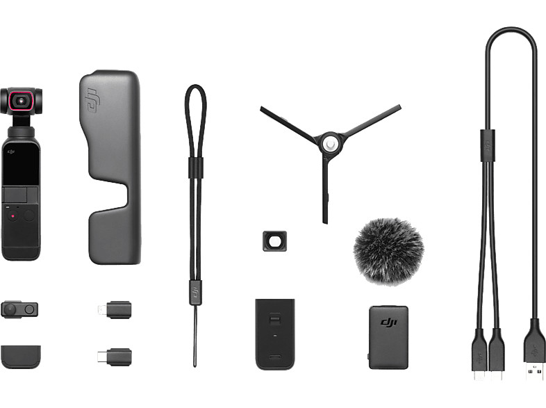 Cámara deportiva - DJI Pocket 2 Creator Combo, 4K, Micrófono, 64 MP,...