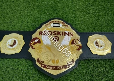 Washington Commanders Redskins NFL Superbowl Championship Belt Brass Plates 2mm
