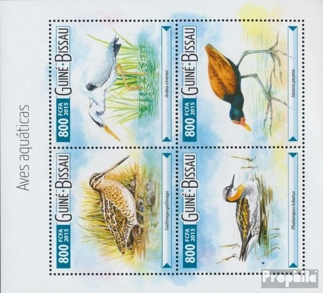 Timbres Guinée-bissau 2015 Mi 8026-8029 Feuille miniature (complète. édition) ne - Photo 1/1