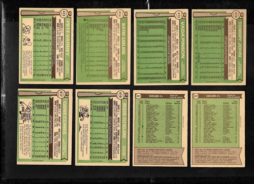 1976 OPC O PEE CHEE TOPPS 397-528 MLB BASEBALL CARD ERROR & VARIATION SEE LIST - Picture 45 of 255