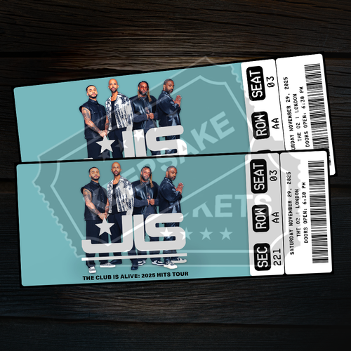 JLS Mock Ticket The Club Is Alive Tour | Personalised Gift Reveal | Keepsake - Picture 5 of 5