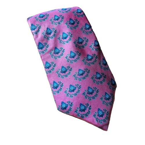 CHRISTIAN DIOR Necktie 100% Silk Pink Floral 3.5”in.x 56”in. WPL-125 - Picture 3 of 5
