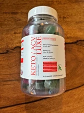 Luxe Keto ACV Gummies, Weight Loss, Fat Burner, Appetite Suppressant-60ct -3/25
