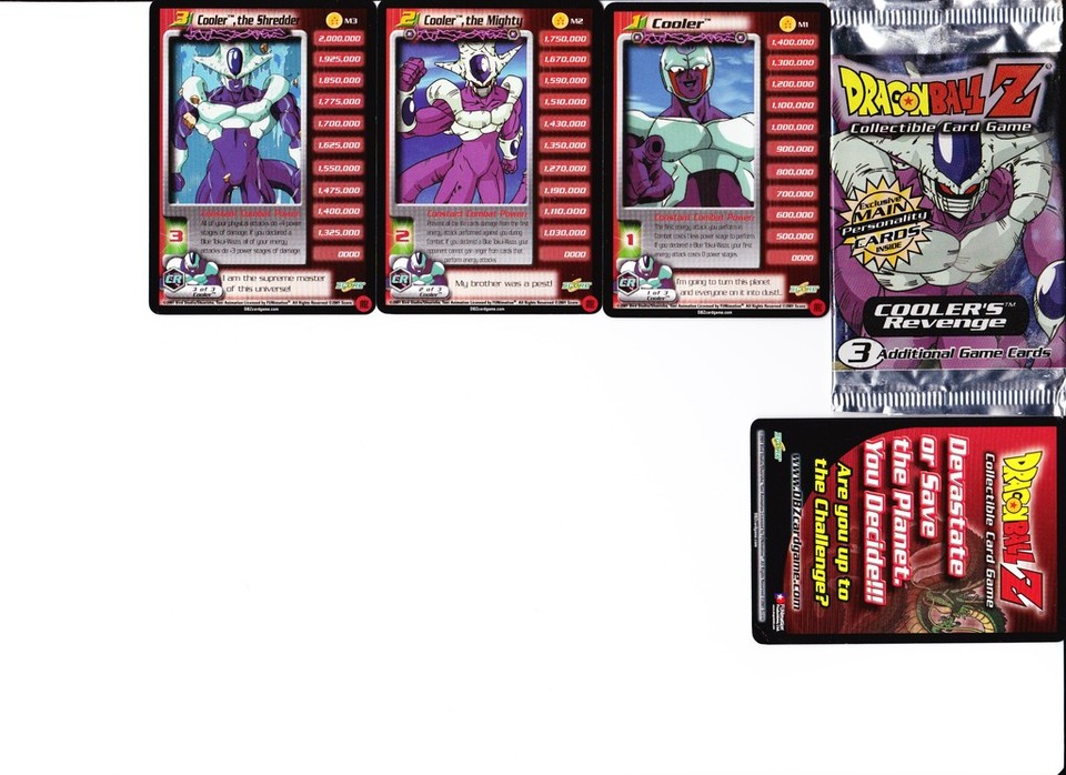 3 PACK! DBZ Cooler Movie Promos Unopened! UR Ultra Rare! Dragonball Z