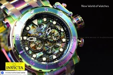 Invicta Men Coalition Forces Chronograph Abalone Dial Iridescent 52mm Watch